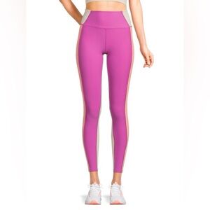SAGE collective side stripe legging purple orchid combo size small